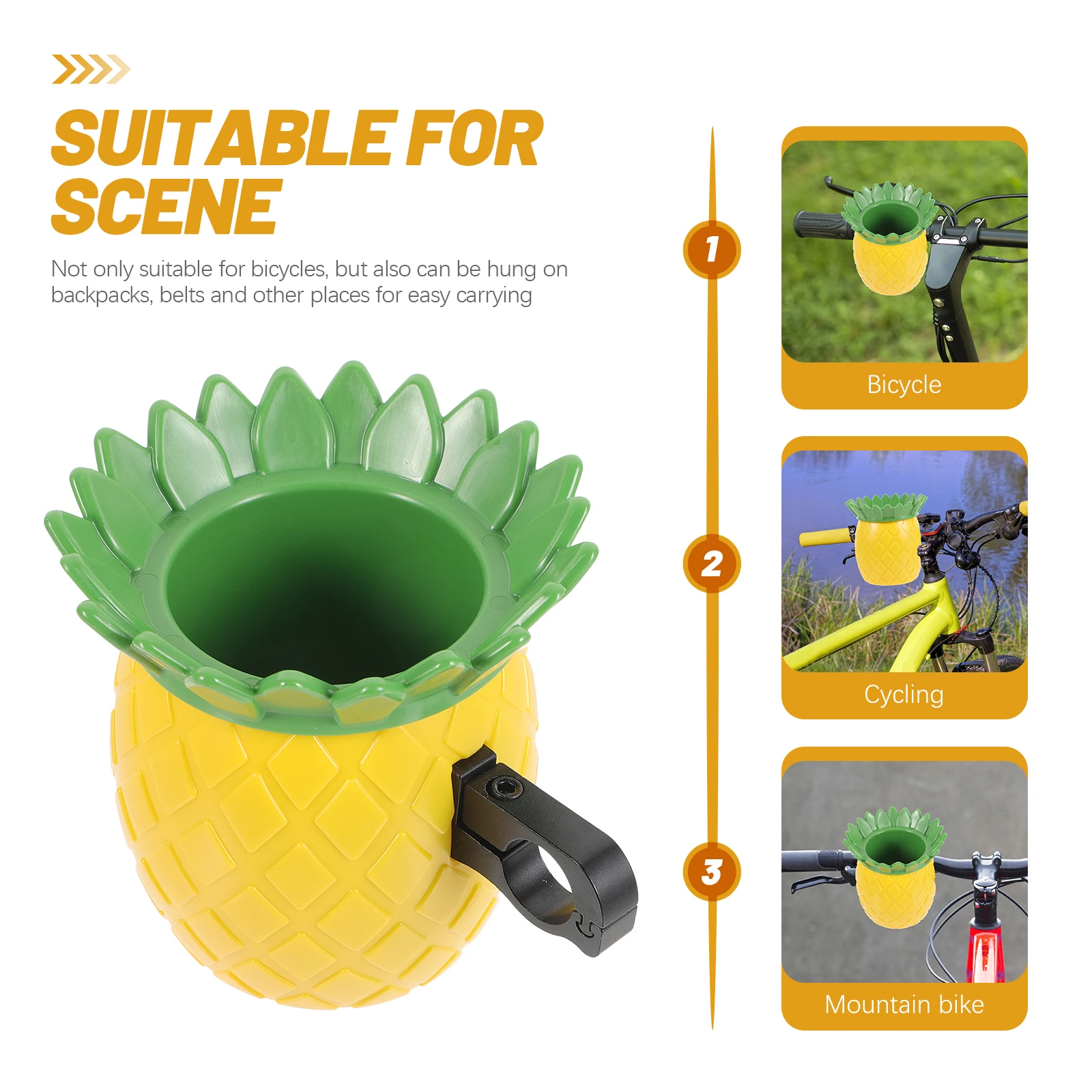 

1pcs Water Bottle Holder Lightweight PP Material Yellow Cup Cage For Mountain Bicycle Riding Accessories