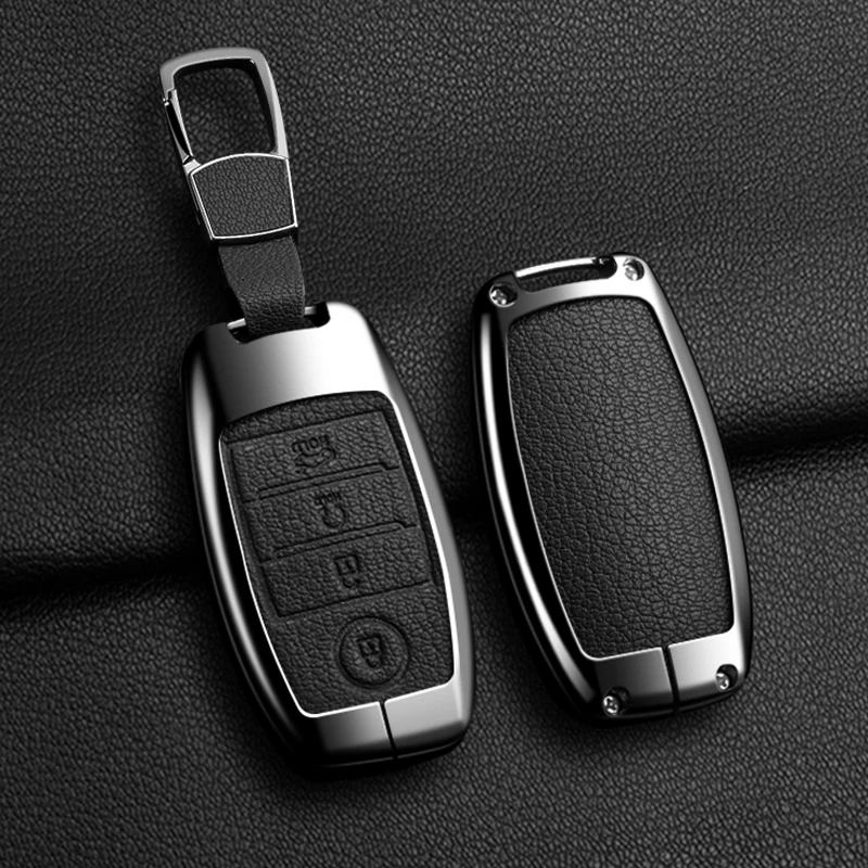 3/4-Tasten-Metallgehäuse für KIA Rio Rio5 Sportage Ceed Cerato K3 KX3 K4 K5 Sorento Optima Picanto Autoschlüsselhülle Zubehör – Detail 18