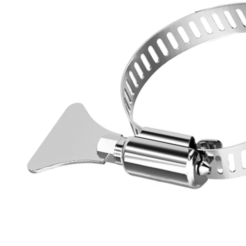 Stainless Steel Hose Clamps Offering Uniform Compression Hose for cross Sections to Minimize Leakage Risk During Operation