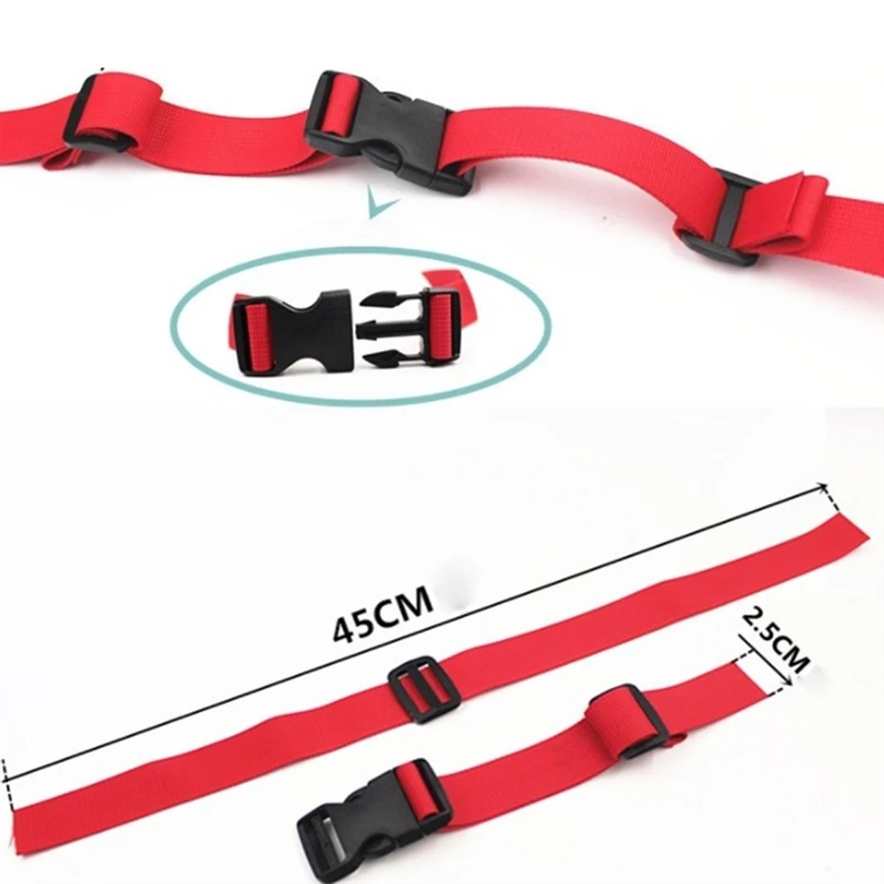 Mochila ajustable para exteriores para niños, correa para el hombro, correa fija, cinturón antideslizante, correa para el pecho duradera, accesorios para bolso