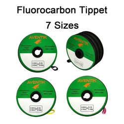 Aventik 100% 탄화플루오르 티펫 리더 플라이 낚싯줄, 침몰 티펫 0X 1X 2X 3X 4X 5X 6X 3.3-14.5LB, 50m, 55yd