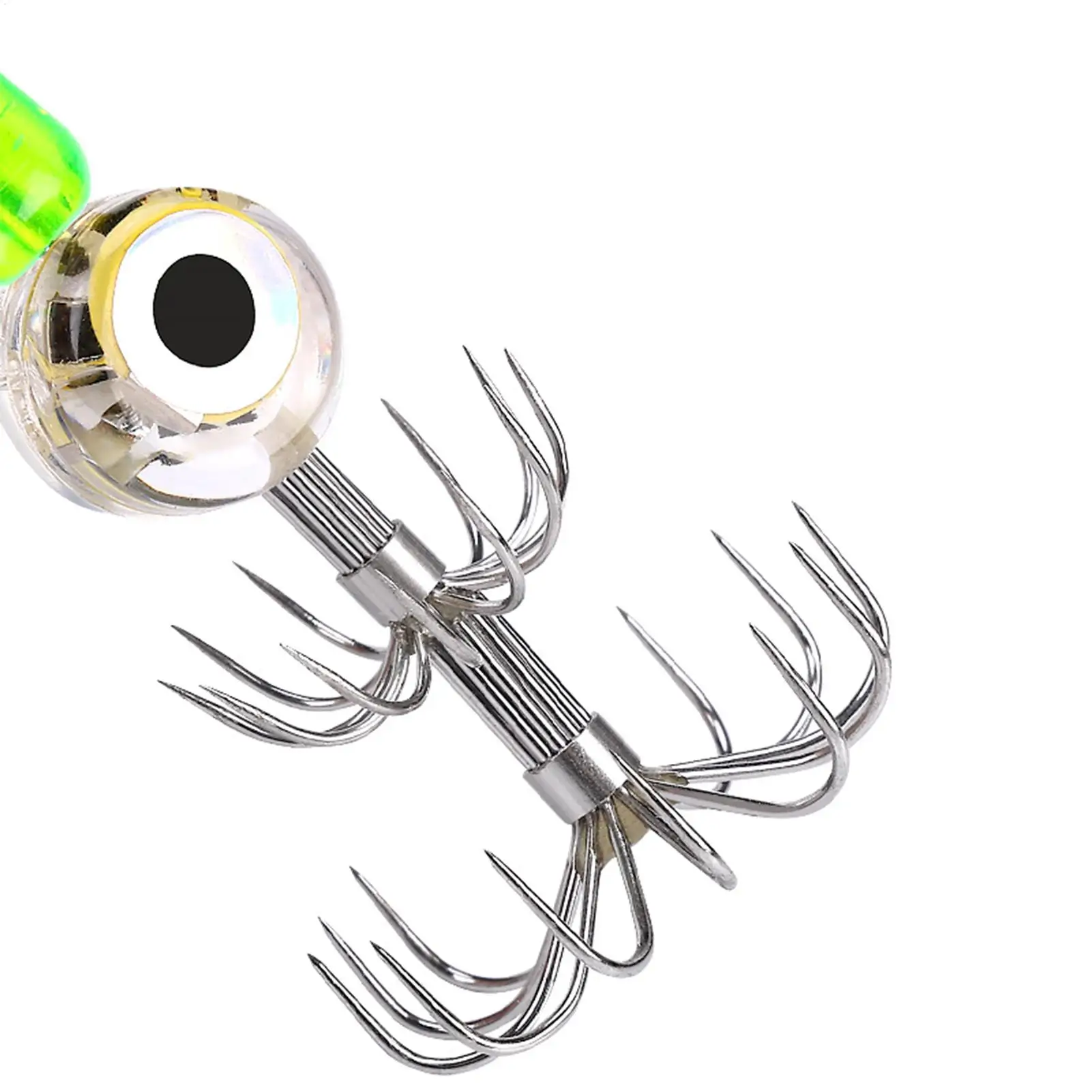 1 قطعة الصيد السحر خطاف الحبار مع مصباح ليد خطاف الحبار إغراء مضيئة Webfoot الأخطبوط الطعم الاصطناعي الحبار البحر معالجة #5