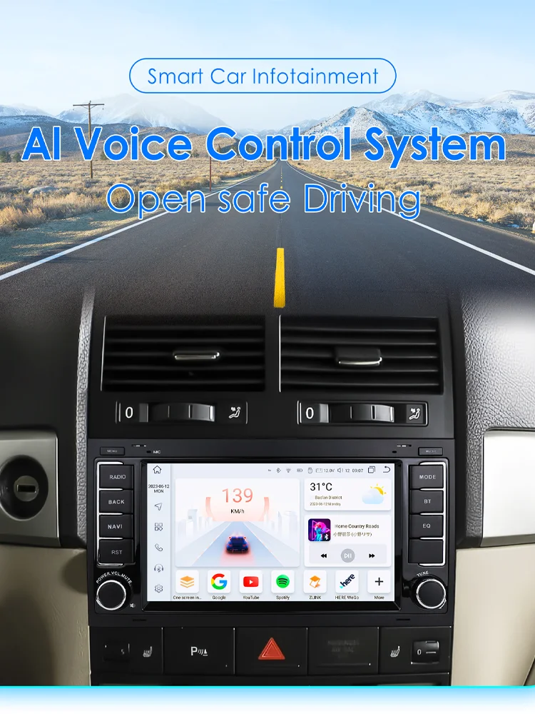Carplay android auto radio für volkswagen touareg 2013-2016 multi van transporter t5 auto multimedia player gps 4g-let autoradio