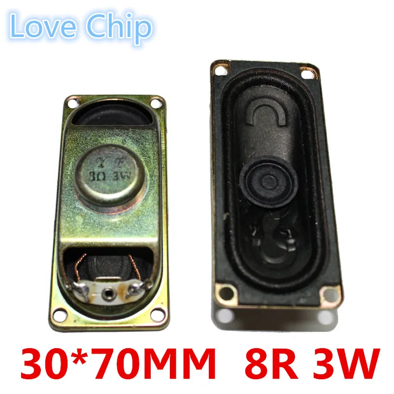 2 قطعة شاشات كريستال بلورية/TV القرن المتكلم 3 واط 5 واط 8R 3070 مكبر الصوت بصوت عال 8 أوم 3 5 واط 30*70 مللي متر سمك 17 مللي متر مكبر الصوت لتقوم بها بنفسك الإلكترونية