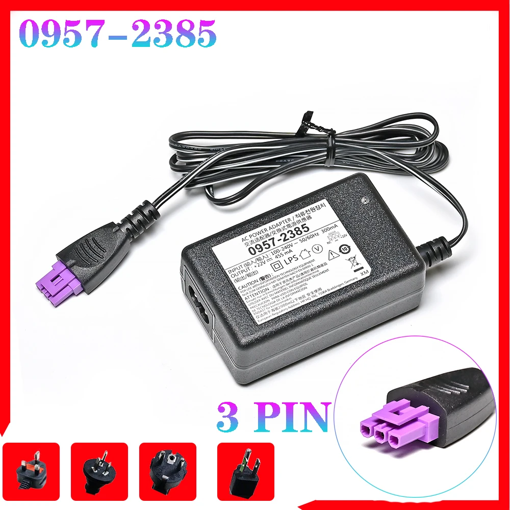 0957-2385 AC Adapter Charger Power Supply 22V 455mA for HP 1010 1012 1510 1512 1513 1514 1518 2515 2540 2541 2542 2543 2544 2546