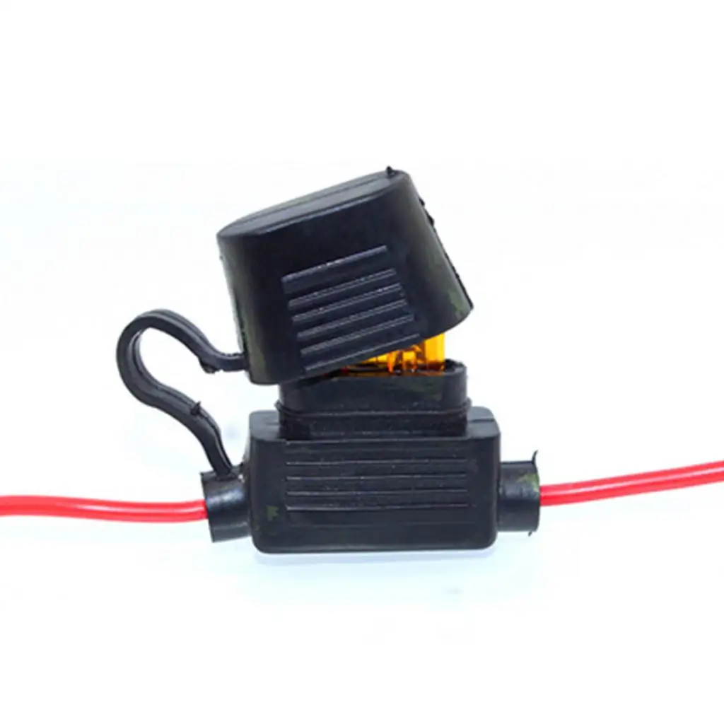 5 Pieces 12 AWG Inline Fuse Holder with 30A Blade Fuse Atc/Ato 10A 15A 20A 25A