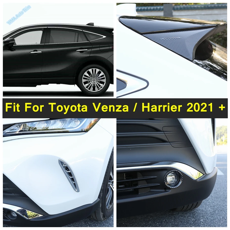 

Fog Light / Rear Window Spoiler Triangle / Door Handle Cover Trim Accessories Chrome Fit For Toyota Venza / Harrier 2021 - 2024