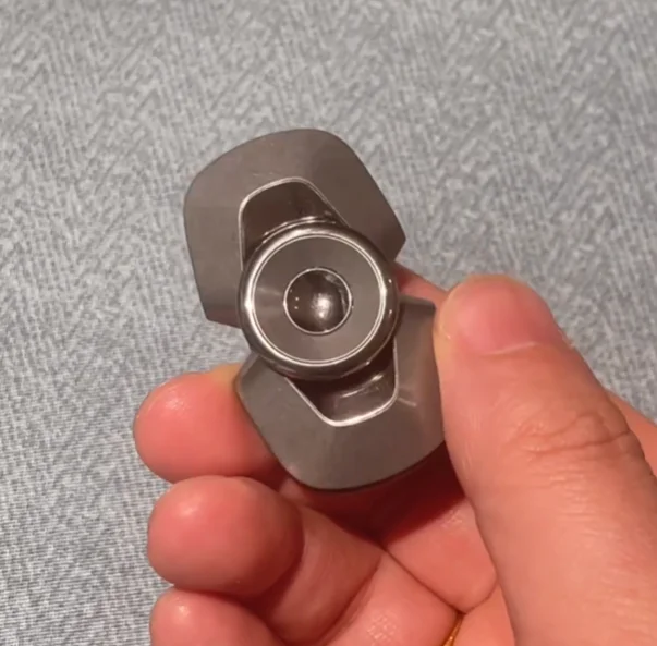 Used EDC FairyWorks Lentic Wild 01 Stainless Steel+Titanium Alloy Fingertip Gyroscope fidget spinner metal decompression toy