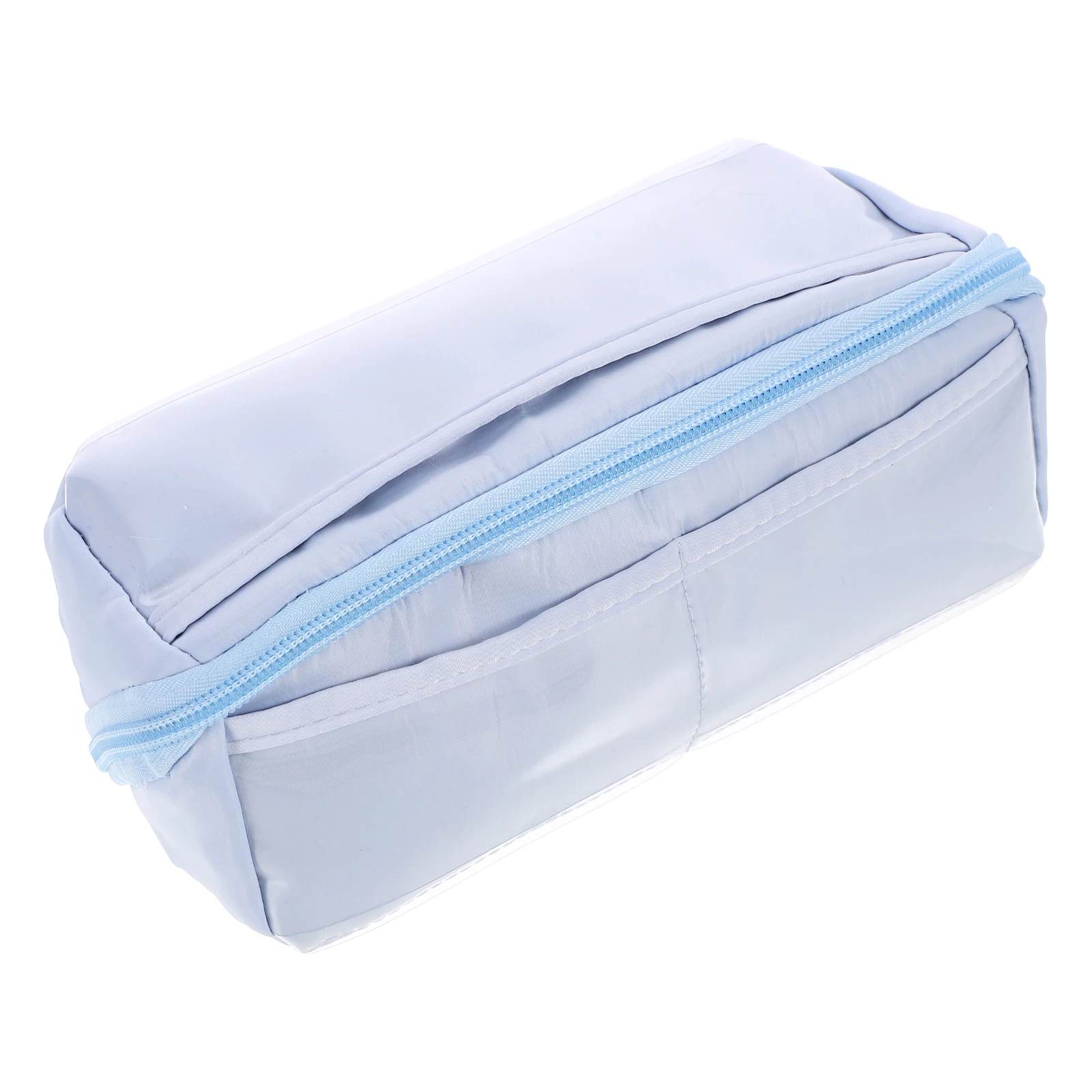 

Large Capacity Case Zipper Design Portable Pen Bag Pvc Polyester Material Stationery Organizer Storage Pouch For