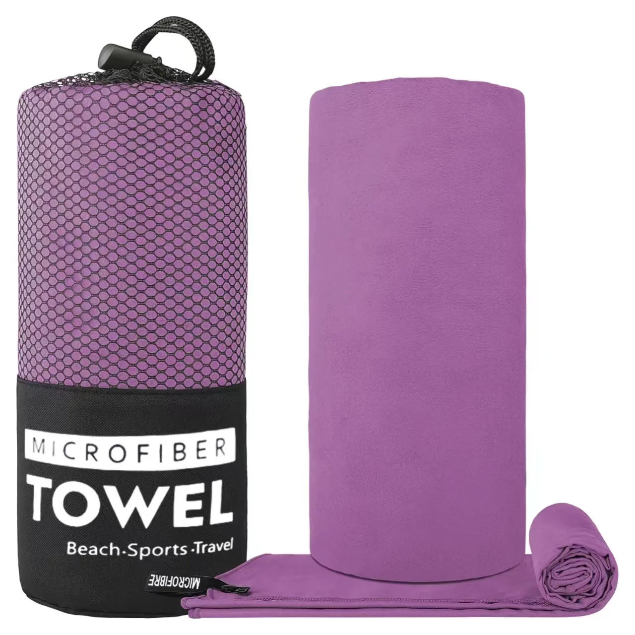 1-delige microvezelhanddoek Sport Sneldrogend Superabsorberende campinghanddoek Superzachte lichtgewicht Gym Zwemmen Yoga Strandhanddoek
