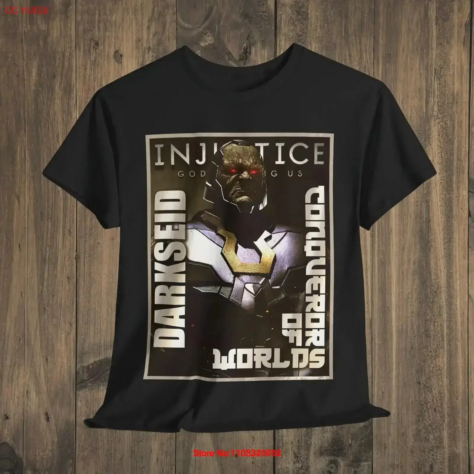 Darkseid Camiseta Injustice Game Gamer Fighting vintage Lavado Ropa de diseñador cómoda Gráfico suave Casual vintage Lavado