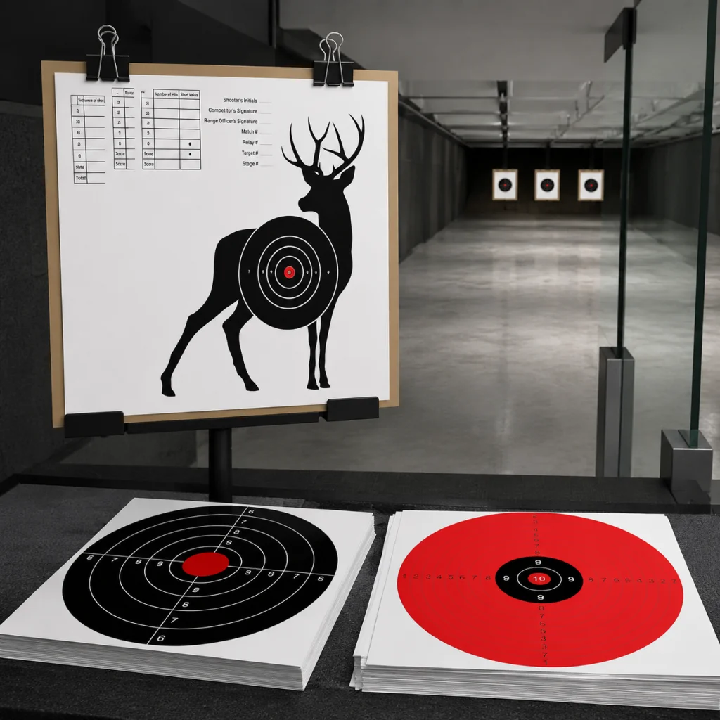 

100pcs 17x17cm Shooting Target Stickers Reactive Outdoor Hunting Shooting Training Practice Archery Paper Targets