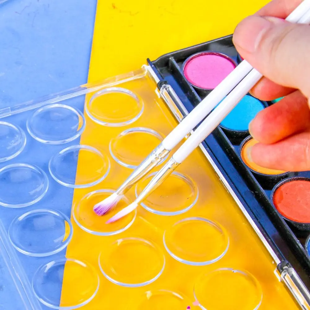 12/18/24/36Colors Solid Watercolor Paint Set Metallic Glitter Plastic Box Watercolor Pigment Oil Painting Kit Art Supplie