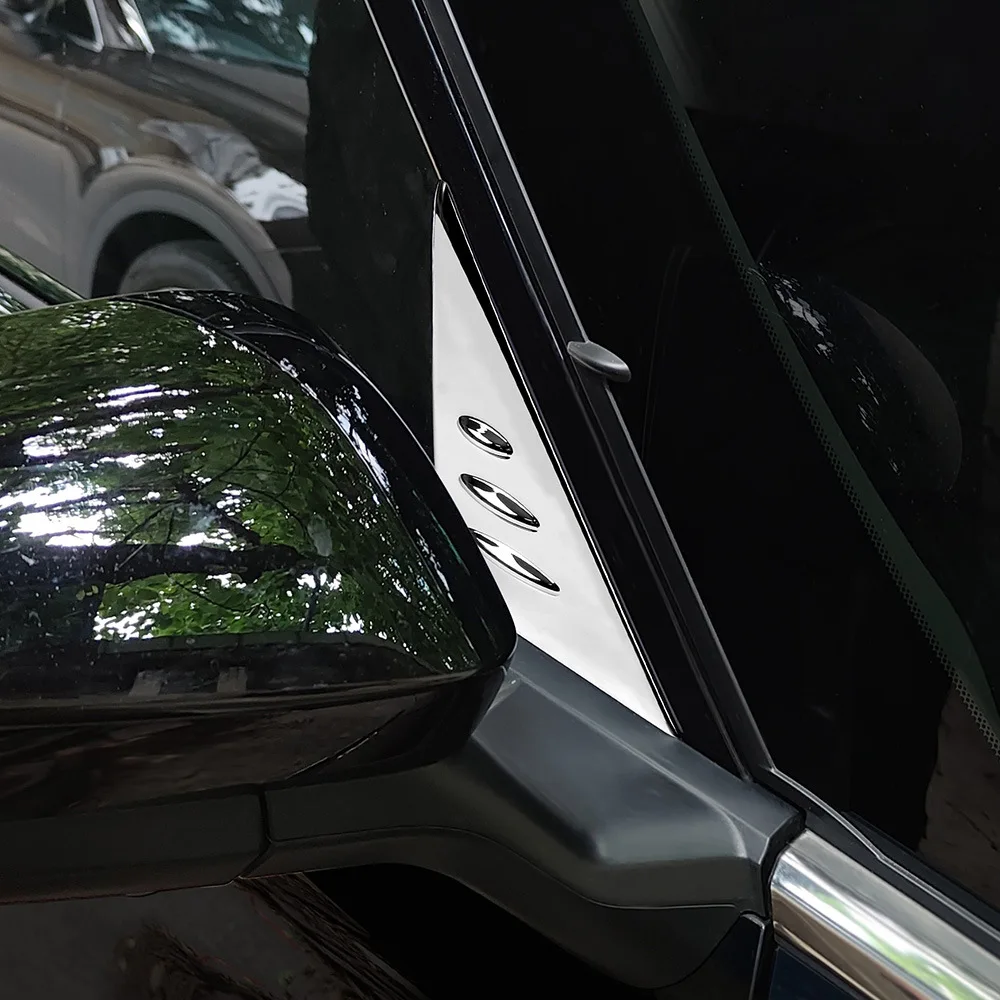 لتويوتا ألارد Vellfire 40 سلسلة 2023 2024 2025 ABS الكربون اكسسوارات السيارات الخارجية A D عمود النافذة الخلفية ربع الكسوة