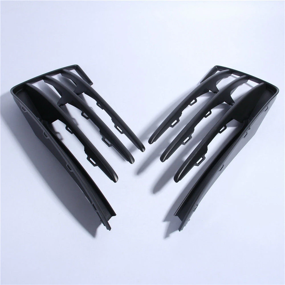 Car Front Fog Light Grille Grill Bumper Grill Cover For VW Golf MK7 GTI 2014-2017 2PCS Glossy Black 5G0853665E 5G0853666E