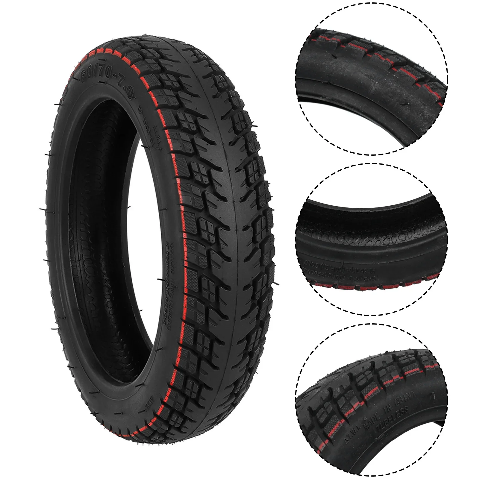 Tyre Solid Tyre Material Off Road Parts Replacement Rubber 1 Pc 624g Black DIY Office Outdoor Garden High Quality