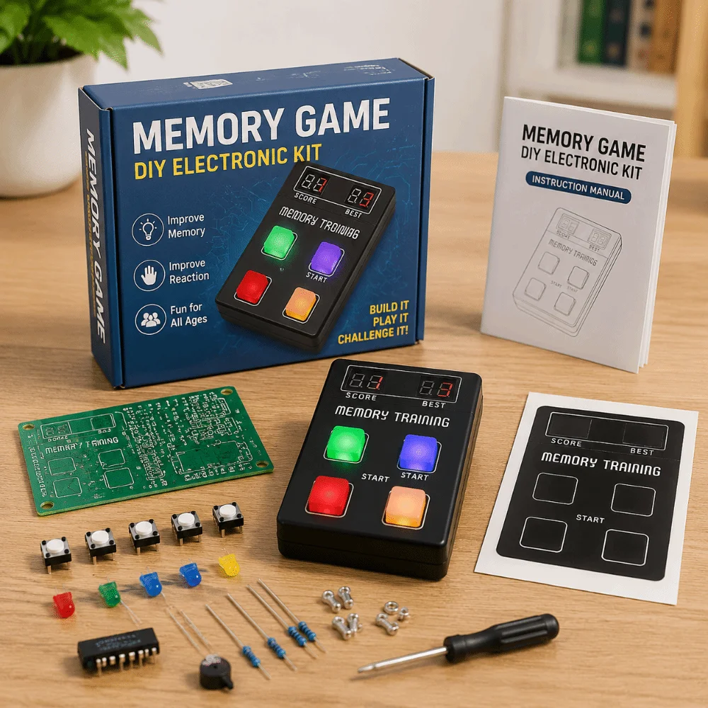 LED Display Memory Game Console DIY Assembly Module Board Design DIY Electronic Board Competition Grade Training Competition Kit
