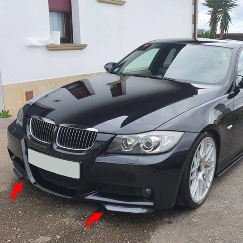 Auto-Frontstoßstange Seitensplitter-Abdeckung für BMW 3er Serie E90 E91 M-Tech 320i 330i 2005-2008 Nebelscheinwerfer Lufteinlass Spoiler