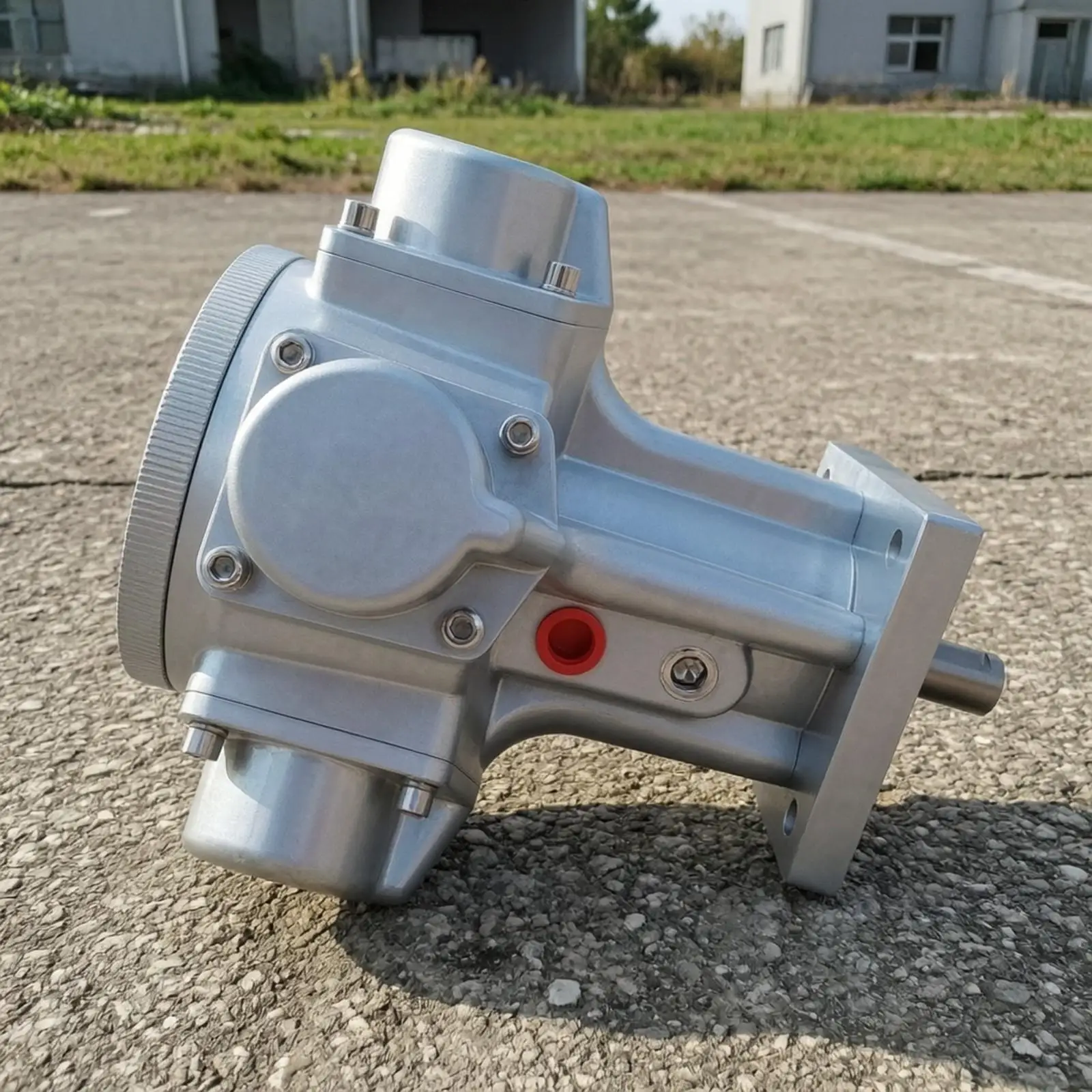 Piston-Type Pneumatic Motor High- Pneumatic Motor with Drive Shaft Compact for Industrial Maintenance Technicians, Machinery