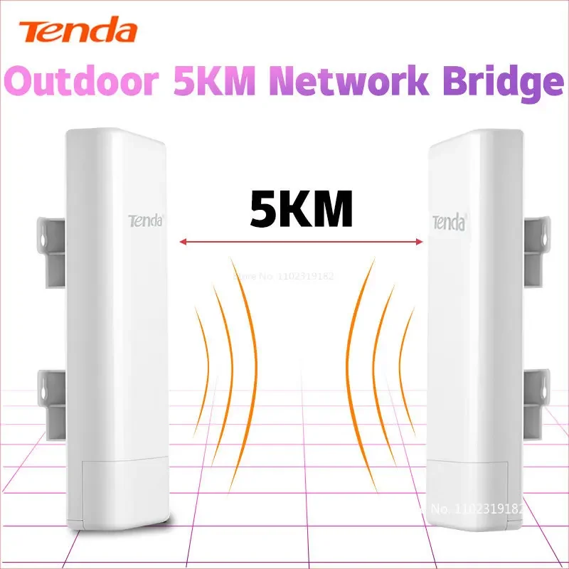 Tenda O3 11n 2.4G Point To Point Wireless Bridges 5Km Transmission POE Power Outdoor Elevator Monitoring AP Repeater P To P