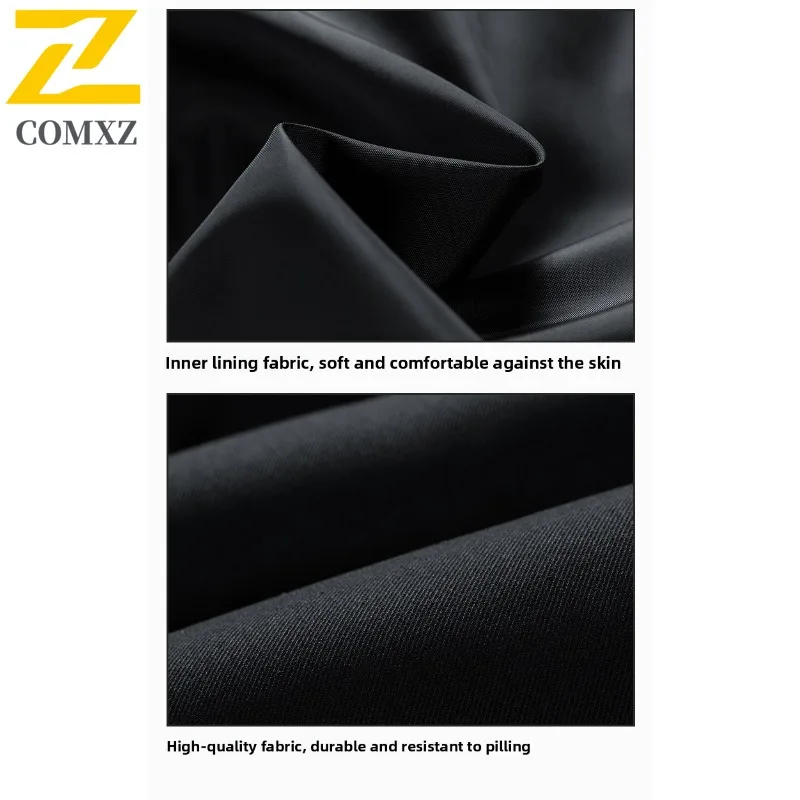 سترة COMXZ للرجال مبطنة بالقطن بتصميم ياباني بغطاء للرأس للسفر سترة خبز دافئة للثلج يوميًا فضفاضة مقاس كبير سترة شتوية