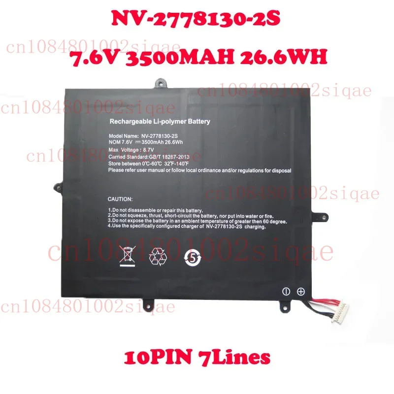 

Laptop Battery For JUMPER EZbook X1 NV-2778130-2S 7.6V 3500MAH 26.6WH For TECLAST F5 2666144 H-30137162P 25265154C 30137162P New
