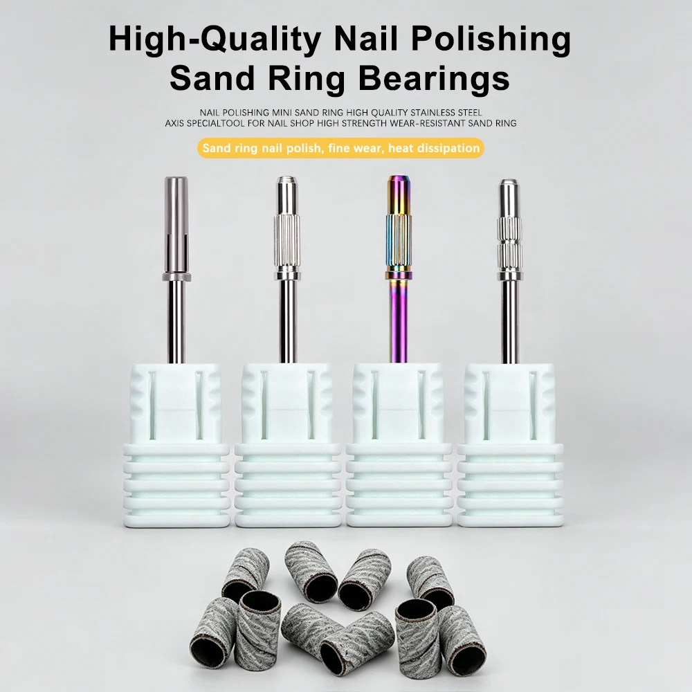1pcs Nail Art Mandrel Bits Shank Sanding Band Drill Bits for Nail Drill Manicure Tools Pedicure Nail Drill Accessories