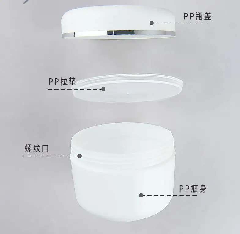 30 Pz 10g 20g 30g 50g 100g Barattolo di Crema Bianco/Nero Contenitore di Trucco Campione Scatola di Cosmetici Vuoto Trucco Vaso Bottiglie Riutilizzabili