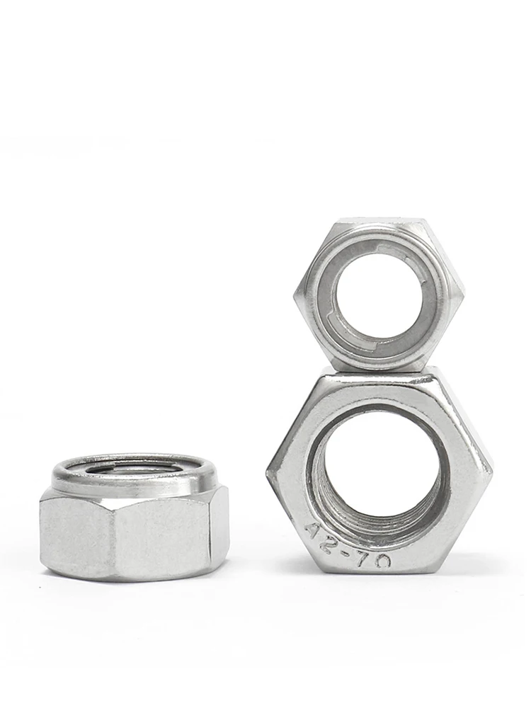 M3 M4 M5 M6 M8 M10 M12 M14 M16 M18 M20 M22 M24 M27 M30 304 A2ステンレス鋼 全金属インサート 六角形 セルフロックナット ロックナット