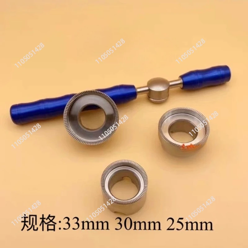 Water-proof Baume &- Mer-cier High Watch Back Case Opener Clo-ser Remover With 3 Dies for Watchmaker Repair Tools Kit