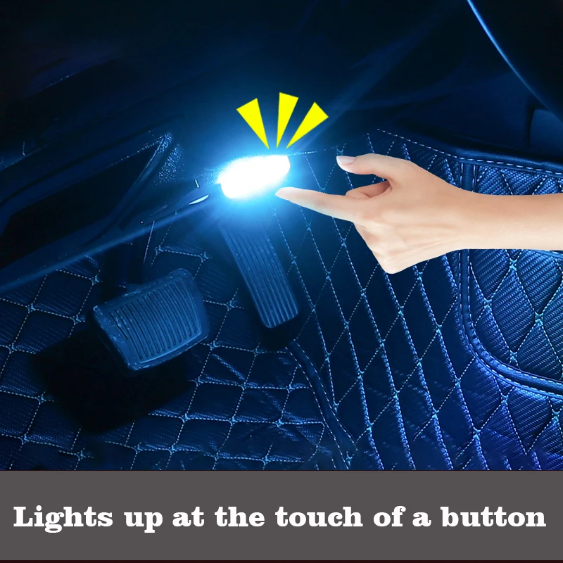 Car Interior Front Rear Row Dome Vanity Mirror Atmosphere Reading Light With USB Charging Touch Switch Light For Most Car Models