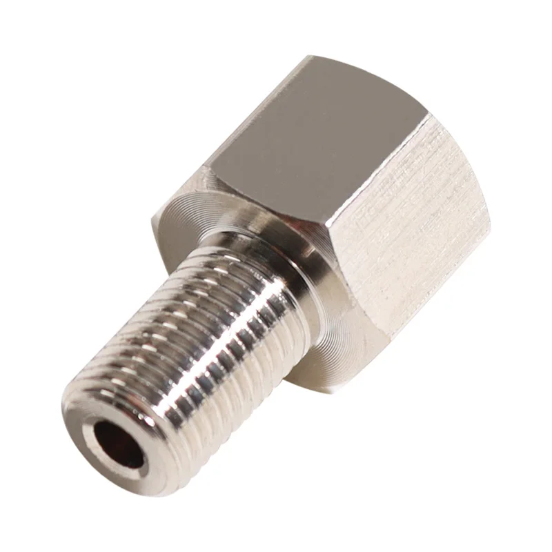 Soda Co2 Adapter Converts for Mini Regulator Homebrew Beer Stream Corny Kegging Female M10 or W21.8 to 15mm Long Male 3/8-24UNF