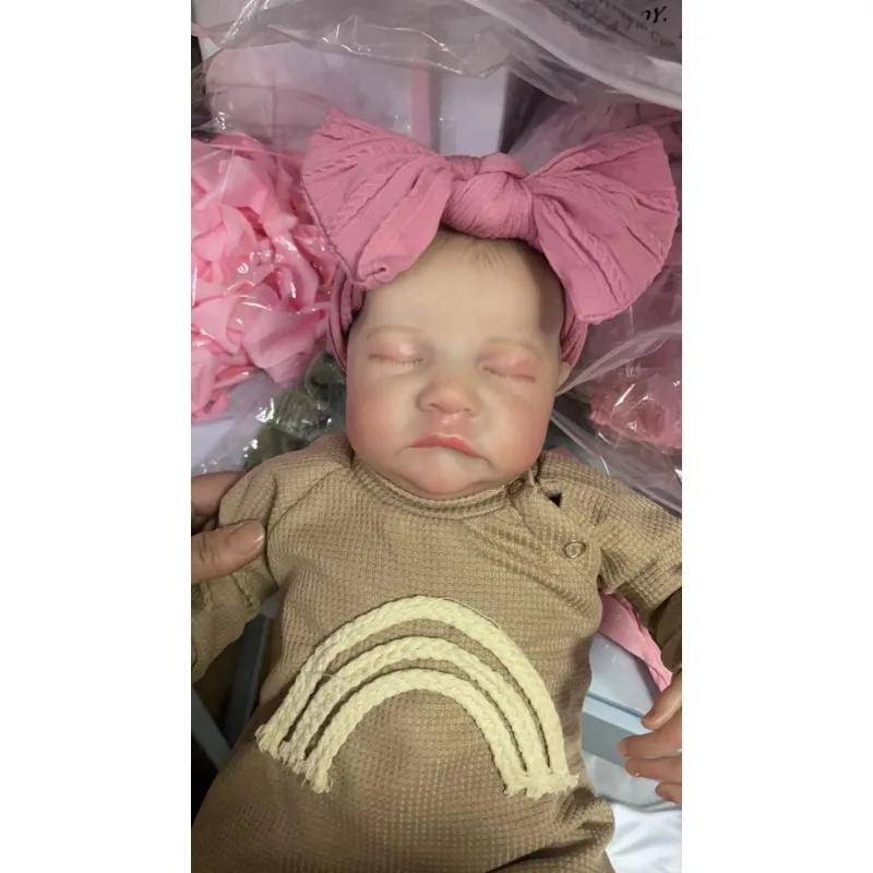 

Спящая кукла Levi 48 см с нарисованными волосами, две варианты тела, Коллекционная художественная кукла