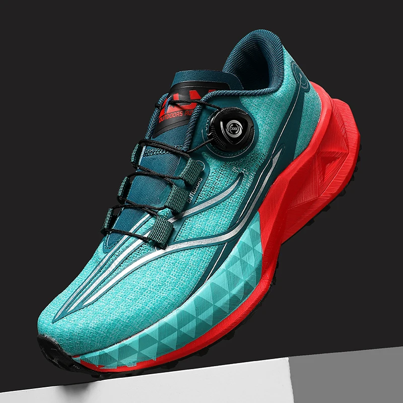 Men Women Running Shoes Cushioned Sneakers Trail Jogging Shoes Lightweight Athletic Shoes Breathable Anti-slip Walking Shoes