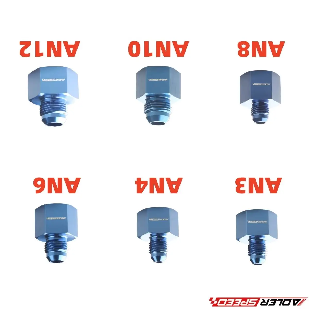 Raccordo Riduttore Carburante In Alluminio AN4 AN6 AN8 AN10 AN12 Femmina A Maschio AN3 AN4 AN6 AN8 AN10 AN12