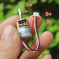 Mini 15mm tüm Metal şanzıman dişli step Motor DC 5V 2 fazlı 4 telli adım DİŞLİ Motor DIY akıllı Robot