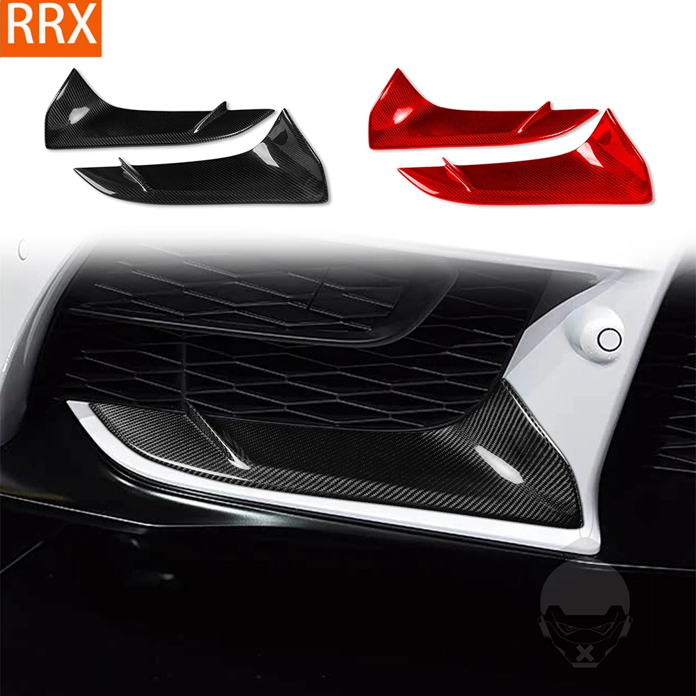 For Toyota Supra GR A90 A91 MK5 J29 2020-2024 Real Dry Carbon Fiber Front Splitters Bumper Lower Garnish Cover Car Accessories