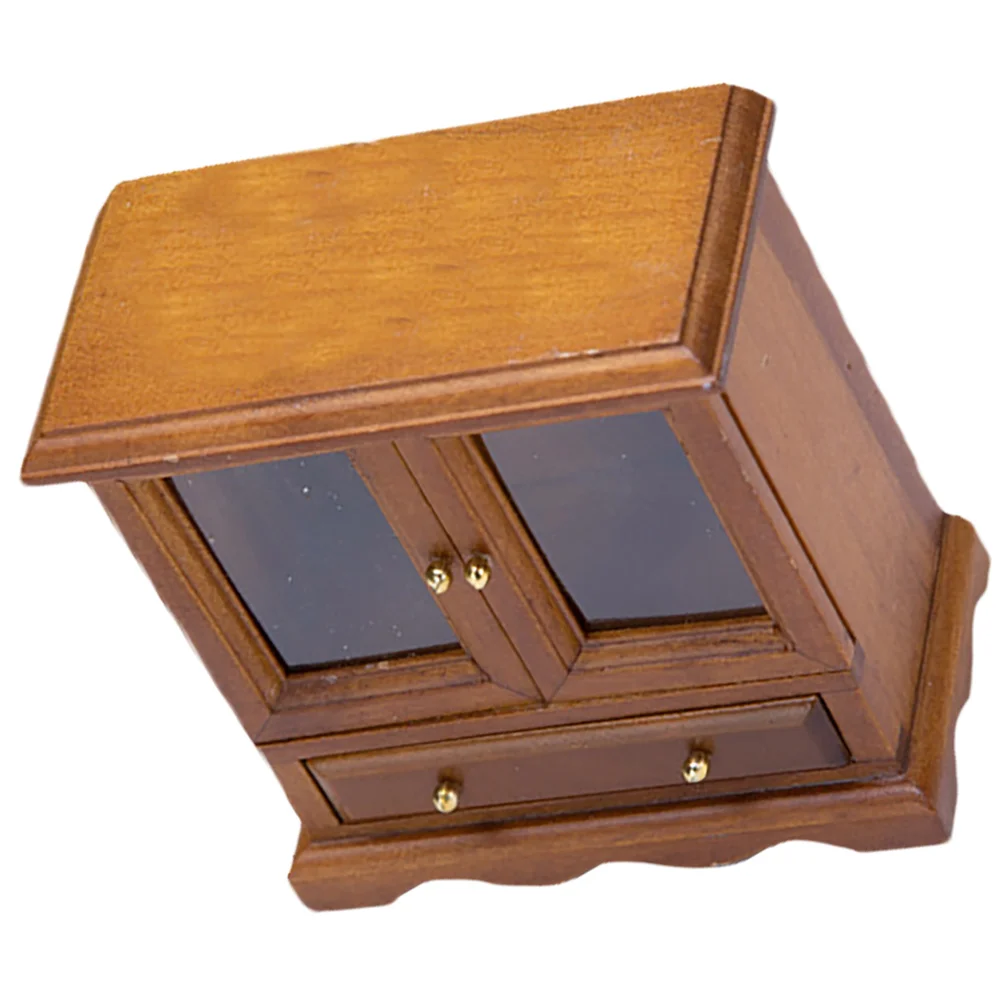House Cabinet Model Toys Wear Resistant Mini Dressing Table Dollhouse Furniture