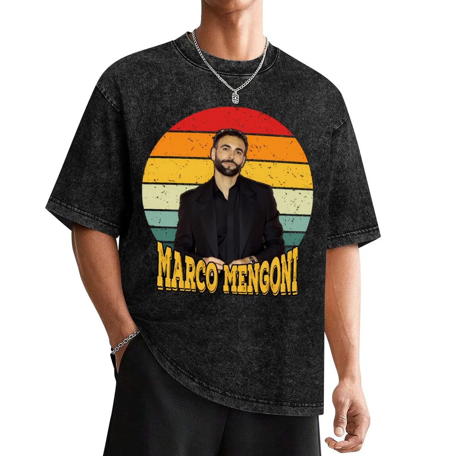 

Marco Mengoni Vintage T-Shirt aesthetic clothes custom shirt animal prinfor boys oversize t-shirts man t shirts for men cotton
