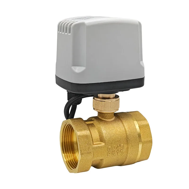 3-4s Quick-open Motorized Ball Valve Brass Female Thread Electric 2-port Valve For cut off or connect the medium in the pipeline