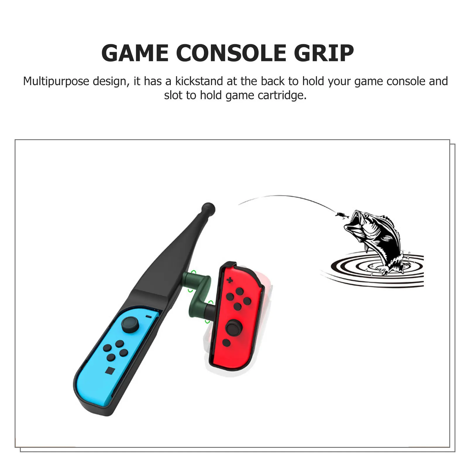 

Somatosensory Fishing Rod Game Controller Compatible for Switch Fishing Pole Lightweight Comfortable Gaming Supply Accessories