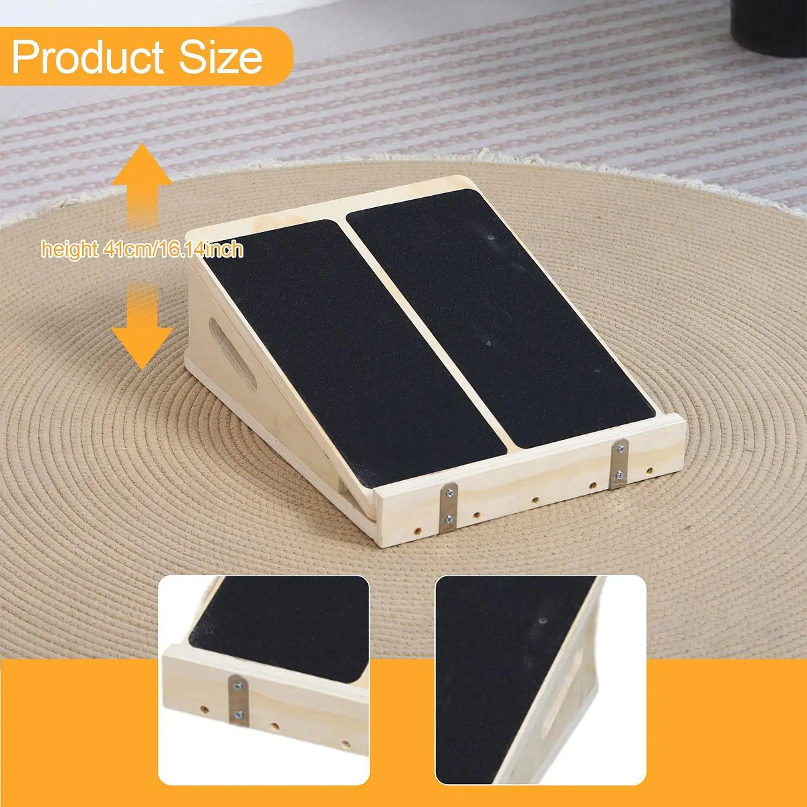 

Slant Board for Calf Stretching Exercise Squats Adjustable Angle Incline Board Calf Stretch Wedge Bottom for Pilates Home Gym
