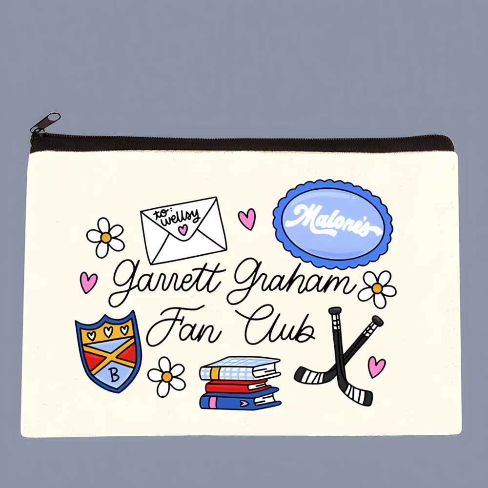 Off Campus  Print Cosmetic Bag Portable Zipper Makeup Storage Pouch Women Travel Wash Hand Bag Comic Fan Daily Beauty Carry Case