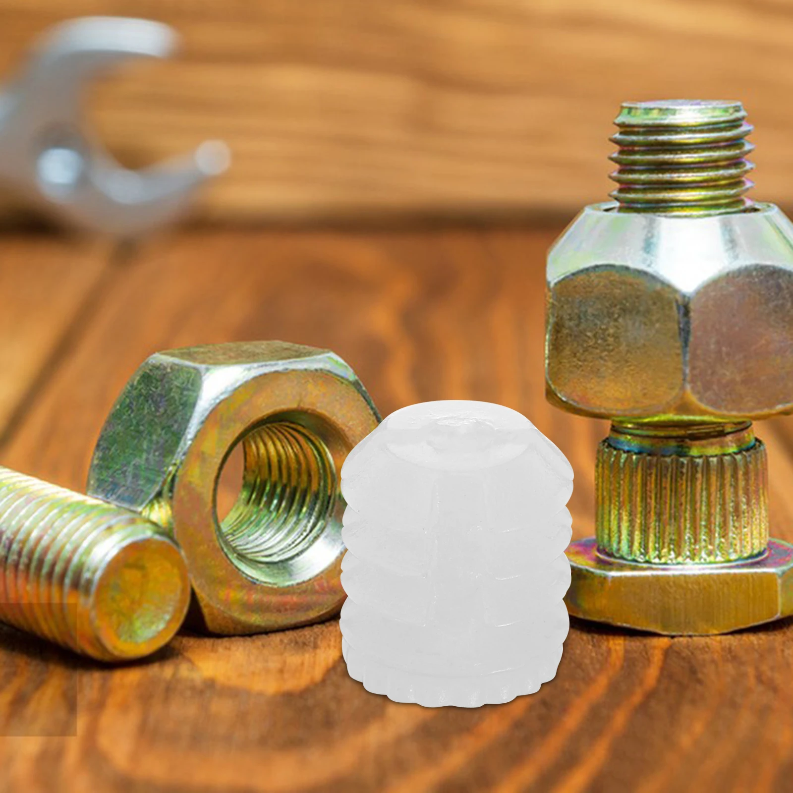

150pcs Furniture Interior Exterior Teeth Embedded Parts Plastic Nuts Cabinet Hinge Screws Cupboard Bolt Fastener Dowel Inserts