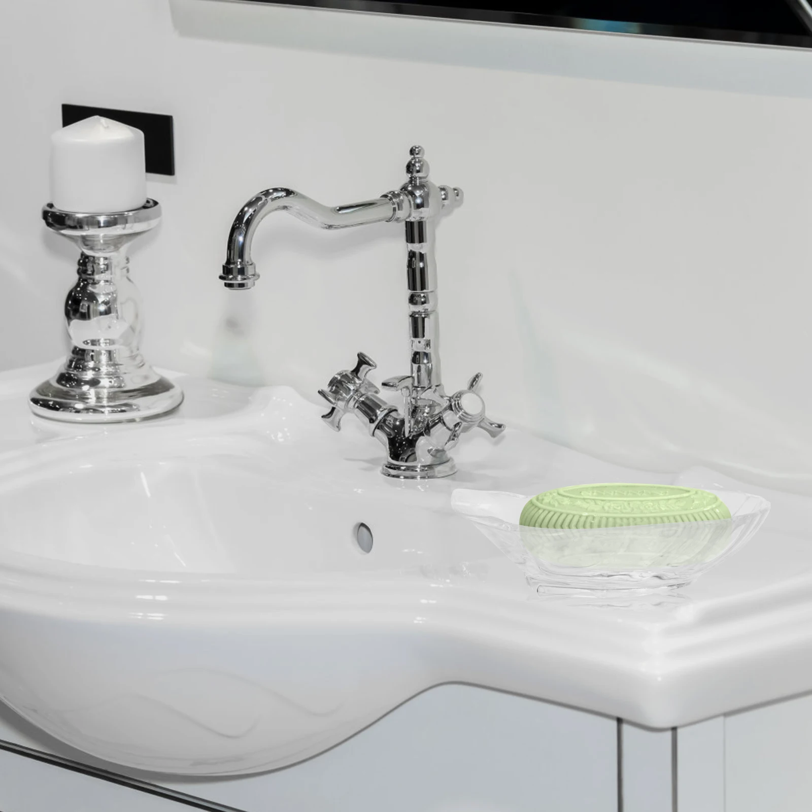 

Seashell Soap Holder Bar Shampoo Tray Bathroom Sink Shower Container Dish Storage Plastic Compact Shell Shape Holder For