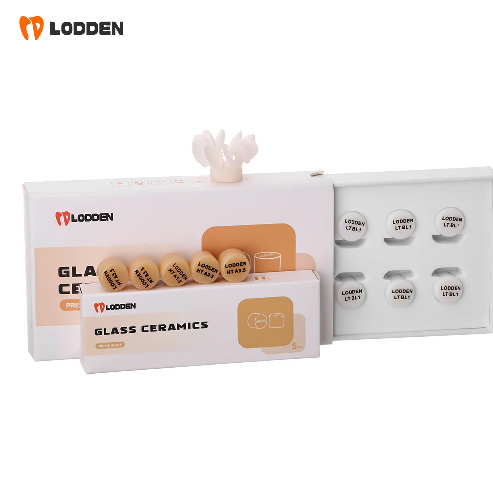 5/10/20pcs Dental Press Ingots Lithium Disilicate LT/HT/MT for CAD CAM for Veneer/Crown Dental Lab Casting Materials