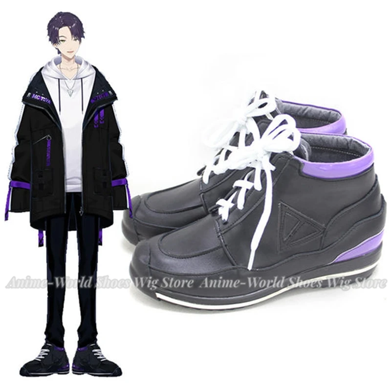 Vtuber Hololive Kenmochi Toya Scarpe Cosplay Stivali su misura