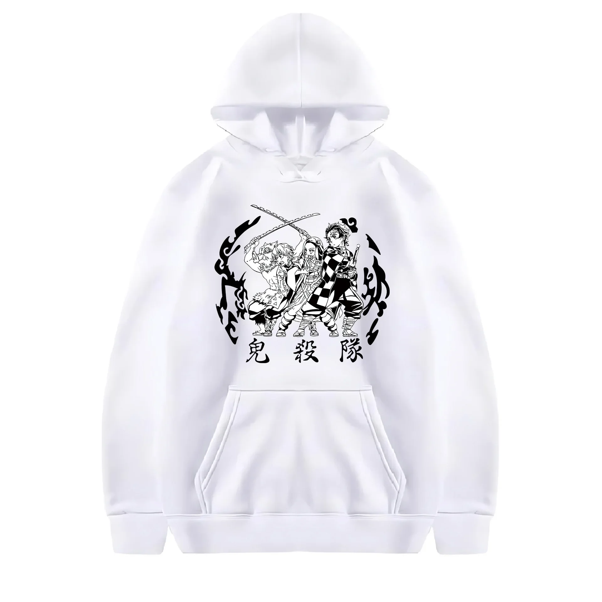 Anime Character Demon Slayer Impressions Fashion Women's Clothing Sports Street Clothing Casual Hoodies