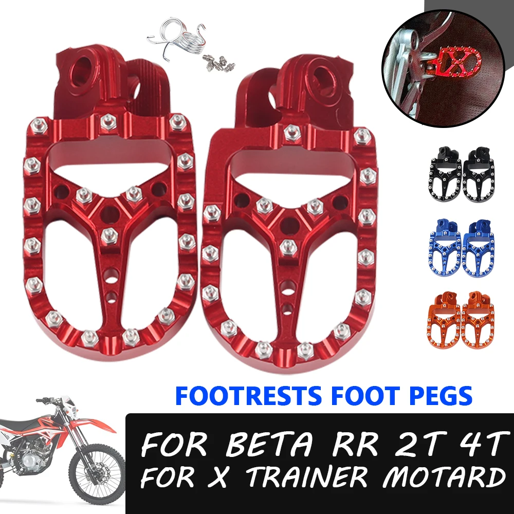 

Motorcycle Footpegs Footrest Foot Pegs Rests For BETA RR 4T 2T 125 250 300 350 X Trainer XTrainer Motard 400 450 525 250RR 300RR