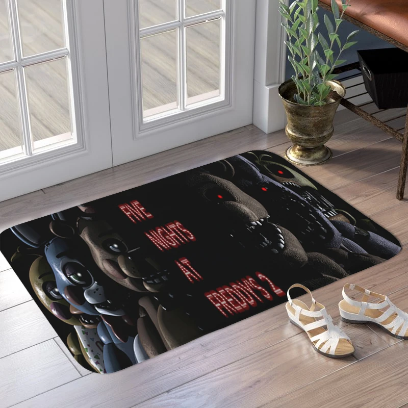 Porch Foot Mat Non-slip D-Fives D-Nights at D-Freddy´s Kitchen Balcony Bedroom Rug Custom Doormat Entrance Door Slip-resistant